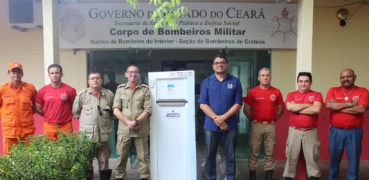 Sargento Reginauro visita bombeiros e policiais em Crateús